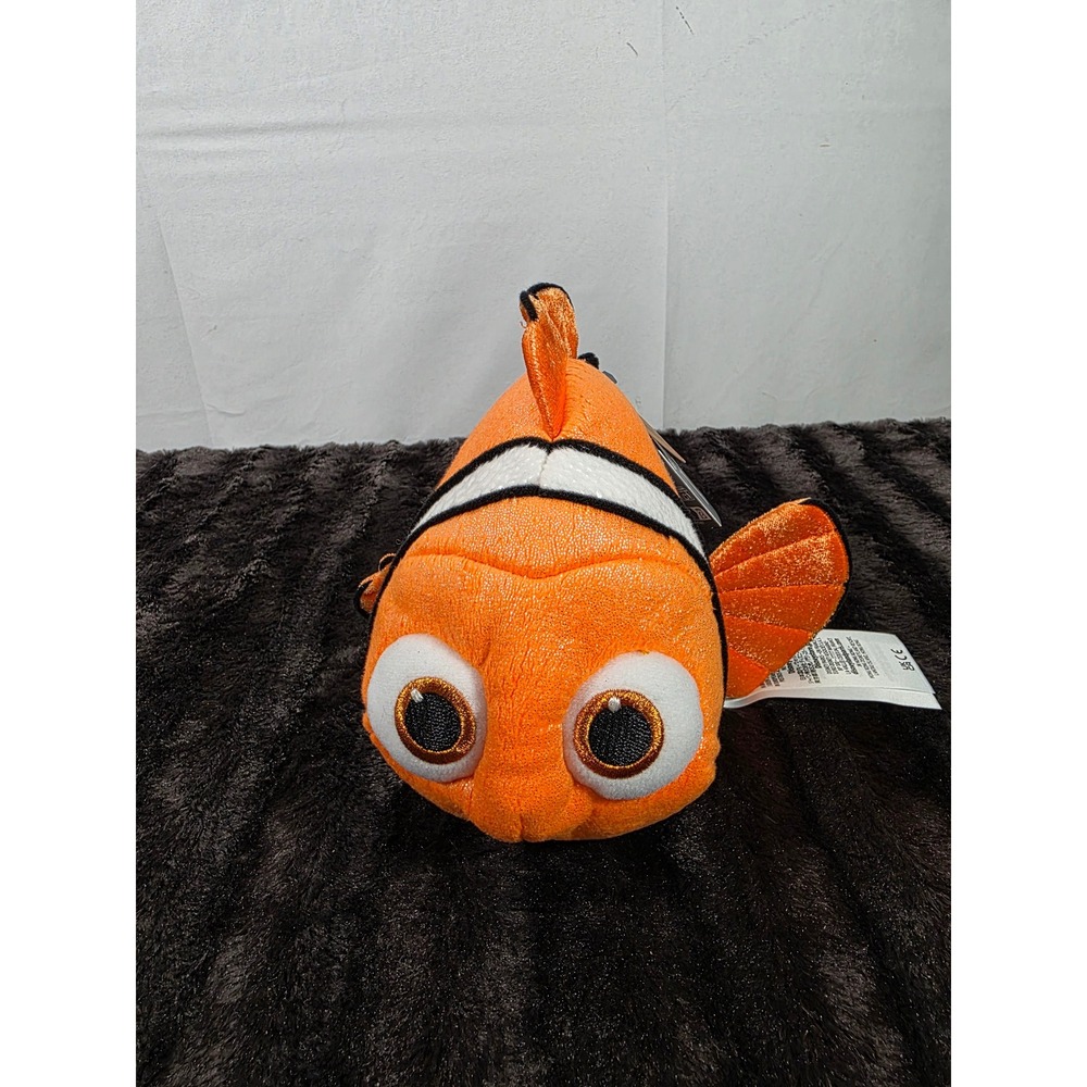 Disney Store Finding Nemo Plush Clownfish Orange White Shimmer 4Q23 NWT